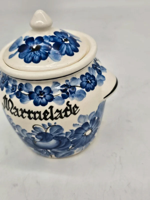 Ceramiczny pojemnik z pokrywką ręcznie malowany Włocławek Marralade