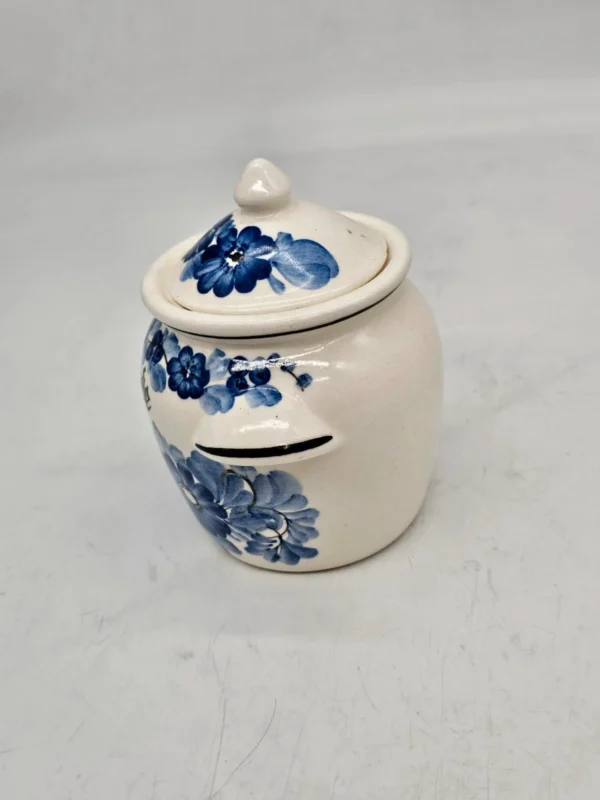 Ceramiczny pojemnik z pokrywką ręcznie malowany Włocławek Marralade