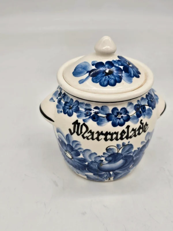 Ceramiczny pojemnik z pokrywką ręcznie malowany Włocławek Marralade