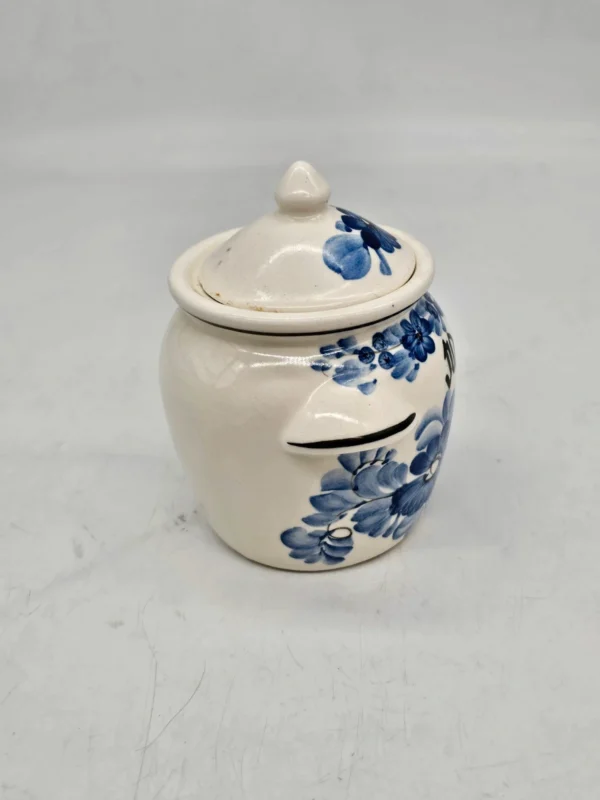 Ceramiczny pojemnik z pokrywką ręcznie malowany Włocławek Marralade
