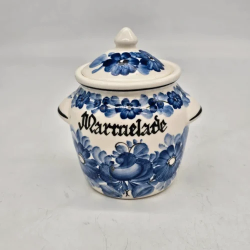 Ceramiczny pojemnik z pokrywką ręcznie malowany Włocławek Marralade