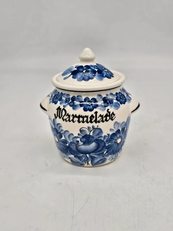 Ceramiczny pojemnik z pokrywką ręcznie malowany Włocławek Marralade