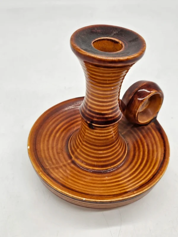Francuski ceramiczny świecznik Saint Laurent Made in France 17 cm