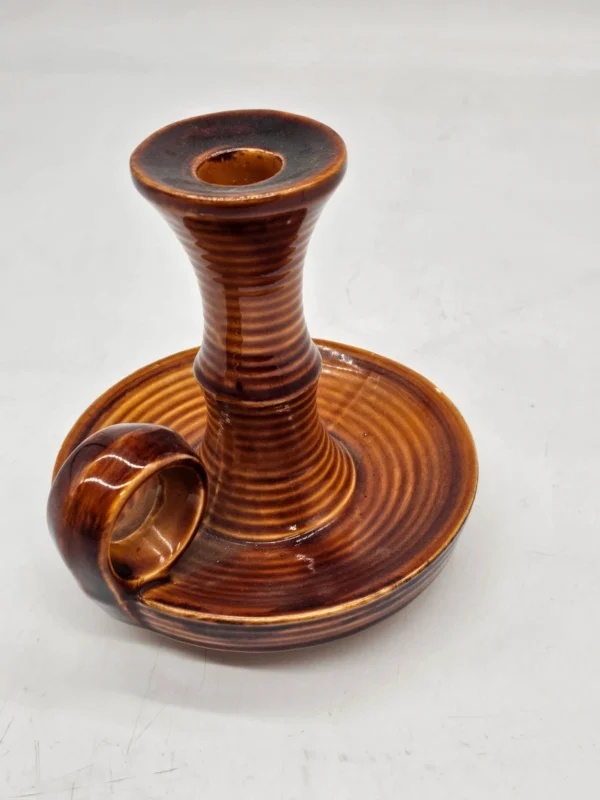 Francuski ceramiczny świecznik Saint Laurent Made in France 17 cm