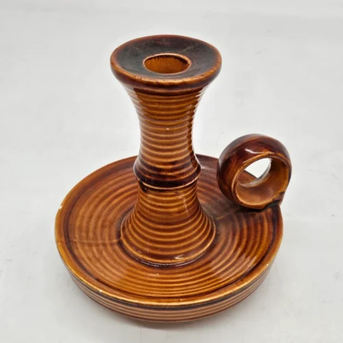 Francuski ceramiczny świecznik Saint Laurent Made in France 17 cm