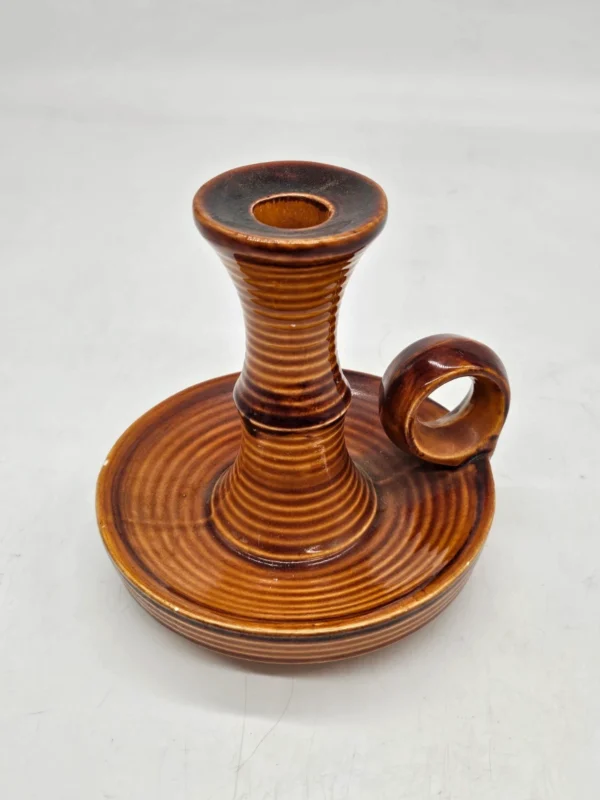Francuski ceramiczny świecznik Saint Laurent Made in France 17 cm