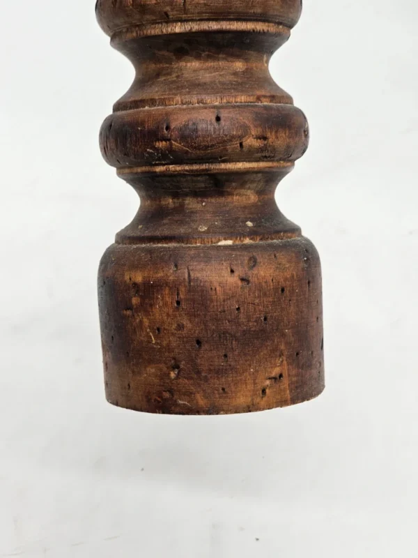 Duży drewniany stary młynek do pieprzu Made in Italy  vintage 39 cm