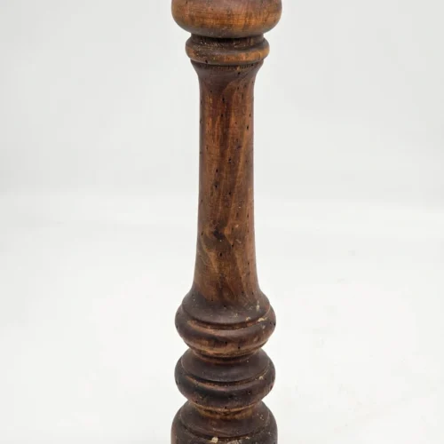 Duży drewniany stary młynek do pieprzu Made in Italy  vintage 39 cm