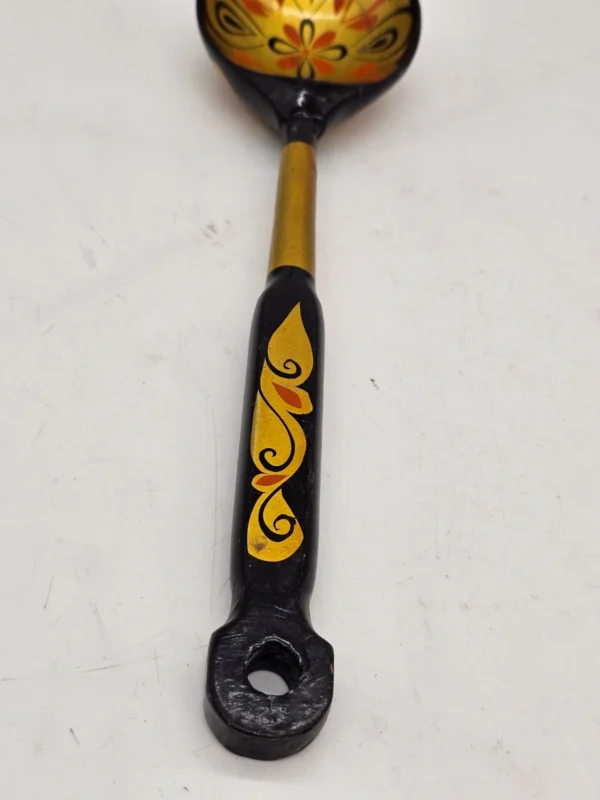 Rosyjska ręcznie malowana drewniana chochla folk 33 cm
