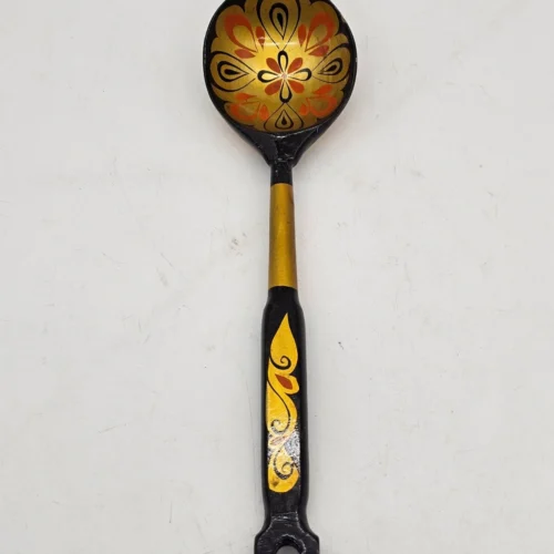 Rosyjska ręcznie malowana drewniana chochla folk 33 cm