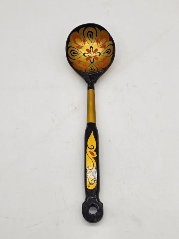 Rosyjska ręcznie malowana drewniana chochla folk 33 cm