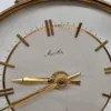 Zegar kominkowy stołowy Kundo styl vintage mosiądz quartz Niemcy 17 cm