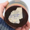 Rosyjski ręcznie malowany drewniany pojemnik z pokrywą 19 cm vintage