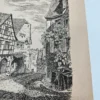Autorska grafika tuszem Marbach am Neckar Schillerhaus Josef Sangel