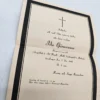 Szwedzkie zawiadomienie pogrzebowe 1949 Malmö Oryginał karta pocztowa
