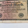 Zestaw Oryginalnych dokumentów i banknotów III Rzesza Reichsbahn Reichsbank