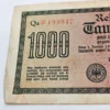 Zestaw Oryginalnych dokumentów i banknotów III Rzesza Reichsbahn Reichsbank