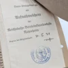 Zestaw Oryginalnych dokumentów i banknotów III Rzesza Reichsbahn Reichsbank