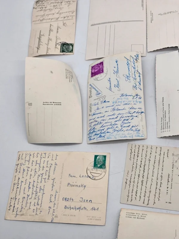 Zestaw starych pocztówek vintage Europa Niemcy włochy 16 szt