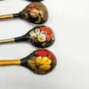 Rosyjskie ręcznie malowane Łyżki drewniane folk komplet 4 sztuki