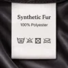 Futrzana czapka damska z futra ciemnobrązowa vintage syntetyk 100% z lasu