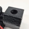 Metalowa figurka lokomotywy ciężka industrialna rzeźba 21 cm