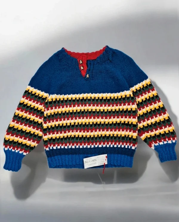 Viking of Norway, sweter dziergany, 100% wełna + Superwash, size M