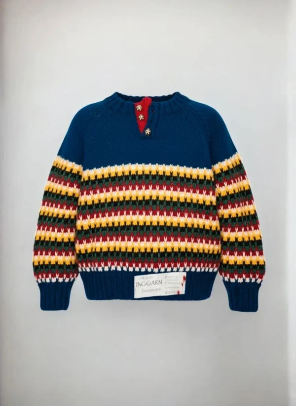 Viking of Norway, sweter dziergany, 100% wełna + Superwash, size M
