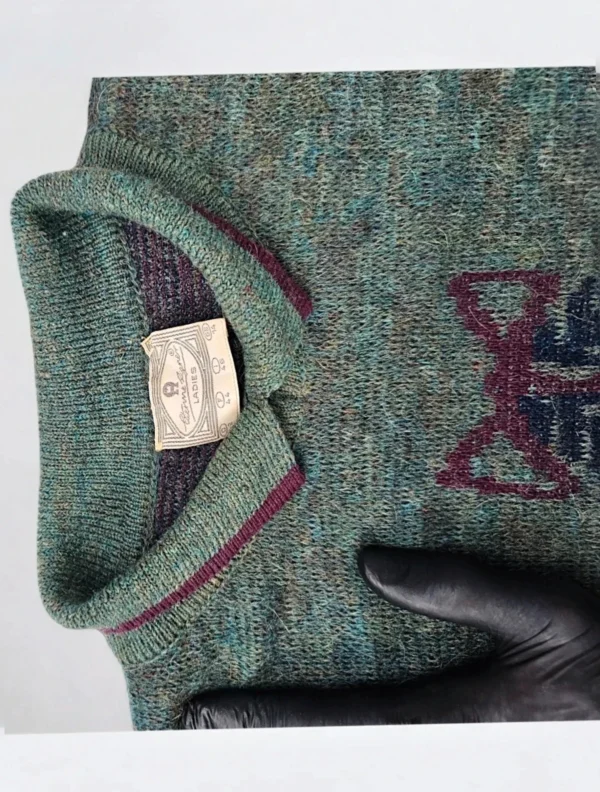 Etienne Aigner sweter wełniany z motywem Myśliwskim  moher, unisex