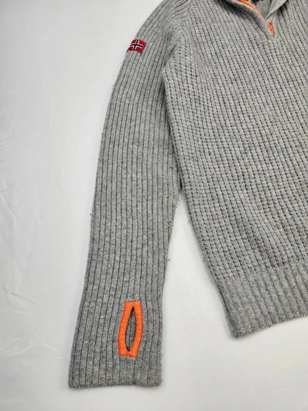 Sweter 100% wełniany Z krytymi łapkami Beaver Lake – styl outdoorowy