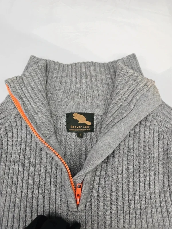 Sweter 100% wełniany Z krytymi łapkami Beaver Lake – styl outdoorowy