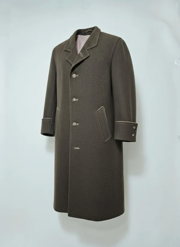 Płaszcz męski Zeiler Lodenfrey Tirol 100% Schurwolle oryginalny loden Austria 112 cm