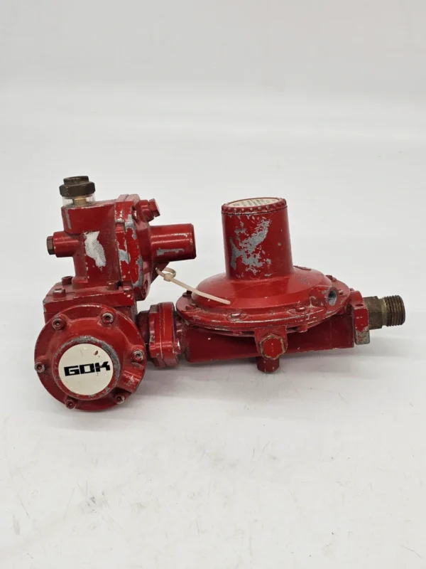 Reduktor gazowy GOK PN16 12.98 mbar z zabezpieczeniem TRF 27 cm