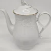 Mitterteich Bavaria Princess Gold serwis kawowy 6 osób biała porcelana złocona