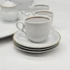 Mitterteich Bavaria Princess Gold serwis kawowy 6 osób biała porcelana złocona