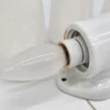 Lampa ścienna retro w Stylu Bauhaus – projekt przypisywany Wilhelmowi Wagenfeldowi, lata 60.