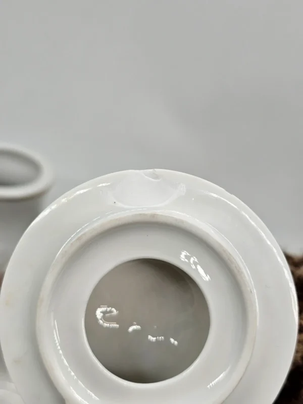 Porcelana Bavaria Schumann serwis kawowy kwiaty złocenia 9 filiżanek dzbanek cukiernica mlecznik