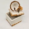 Ceramiczna szkatułka w kształcie gramofonu sygnowana Sallanka 13 cm