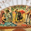 Wachlarz hiszpański pamiątkowy Corrida Flamenco 33 × 19 cm