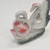 perłowe łabędzie Ceramiczne figurka dekoracyjna 14 cm