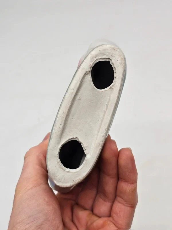 perłowe łabędzie Ceramiczne figurka dekoracyjna 14 cm