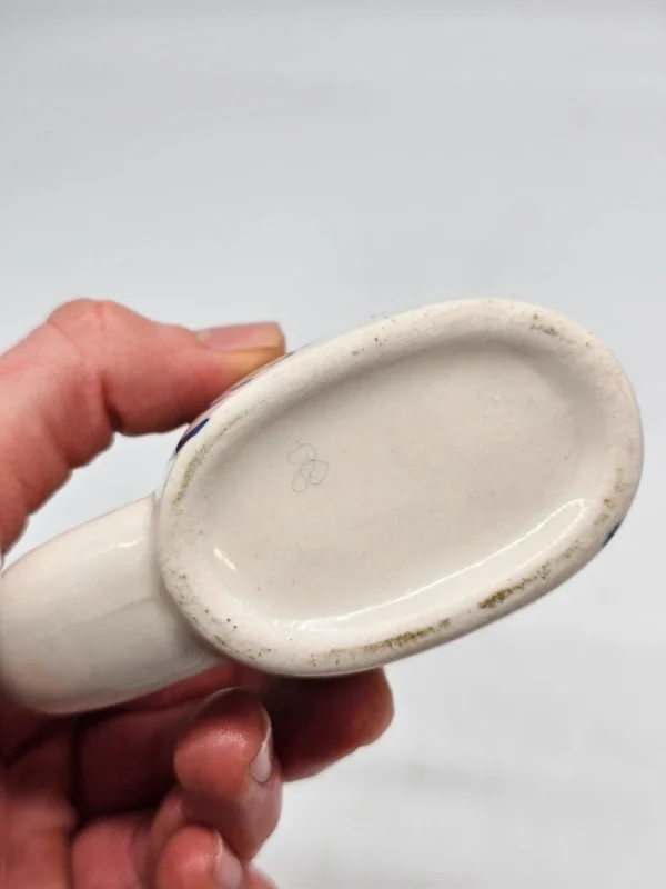 Kubek Z rurką Pamiątka z Krynicy 13 cm ceramika uzdrowiskowa