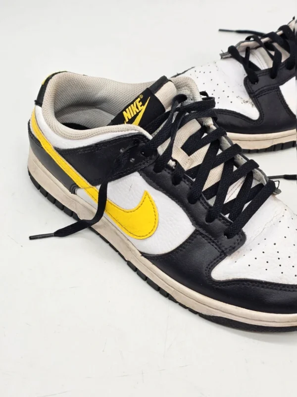 Nike Dunk Low Czarno białe zółty swoosh EUR 42 oryginalne