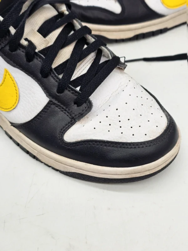 Nike Dunk Low Czarno białe zółty swoosh EUR 42 oryginalne