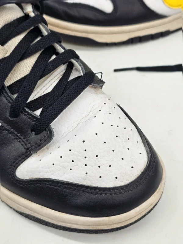Nike Dunk Low Czarno białe zółty swoosh EUR 42 oryginalne