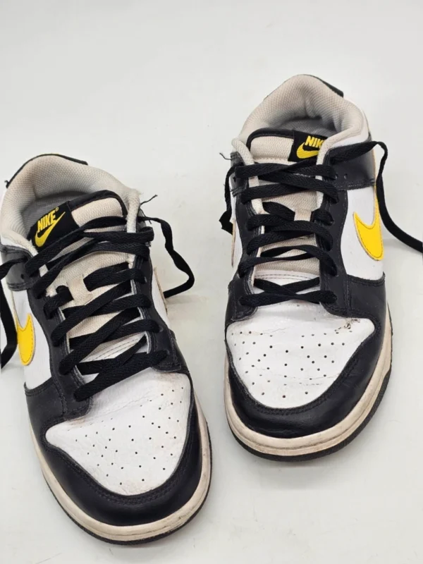 Nike Dunk Low Czarno białe zółty swoosh EUR 42 oryginalne