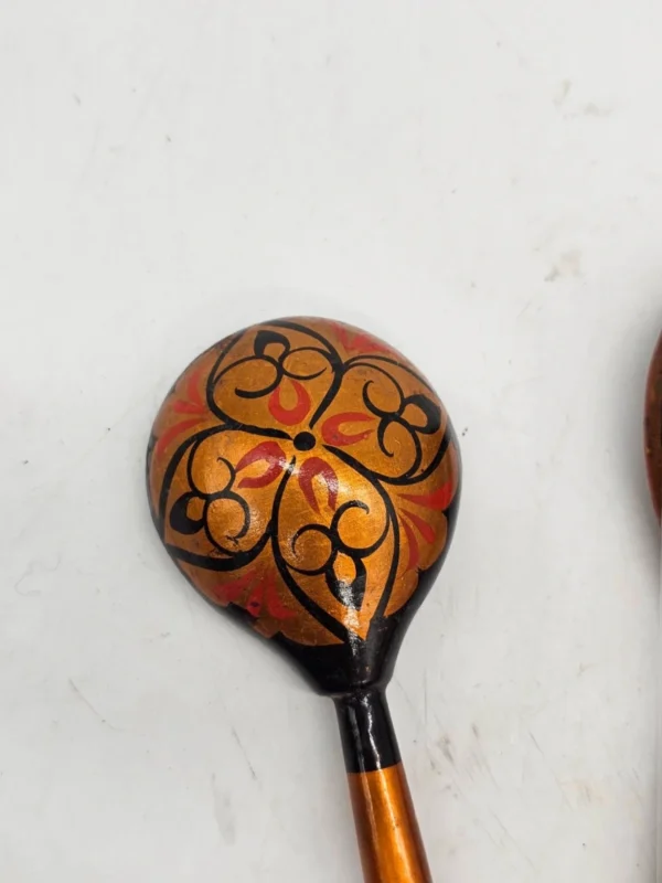 Rosyjskie Ręcznie malowane Łyżki drewniane folk komplet 3 sztuki