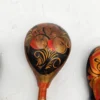 Rosyjskie Ręcznie malowane Łyżki drewniane folk komplet 3 sztuki