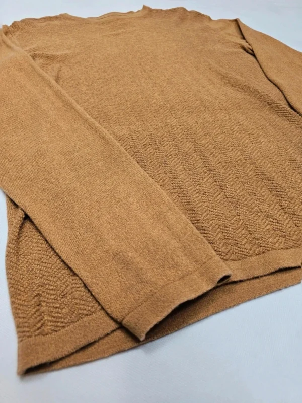 Musztardowy sweter męski Garcia, 100% bawełna, rozmiar M