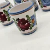 Zestaw ceramiczny Handarbeit Niemcy dzbanek + 3 kubki ręcznie malowane